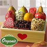 Organic Deluxe Fruit and Treats Heart Crate