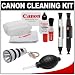 Canon Optical Digital Camera & Lens Cleaning Kit with Flashlight Keychain + Brush, Microfiber Cloth, Fluid & Tissue + Blower + Lenspens for EOS 1D X, 1Ds Mark II, III, IV, 60D, 5D, 6D, 7D, Rebel T2i, T3, T3i & T4i