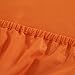 Honeymoon 1800 Brushed Microfiber Bed Sheet Set, Ultra Soft, Queen - Orange