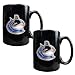 Vancouver Canucks NHL 2pc Black Ceramic Mug Set - Primary Logo by Great American Products
