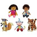 Ty Dora the Explorer ~ Swiper ~ Boots ~ Diego ~ Baby Jaguar