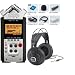 Zoom H4n Portable Digital Recorder Package with Samson SR-850 Professional Headphones