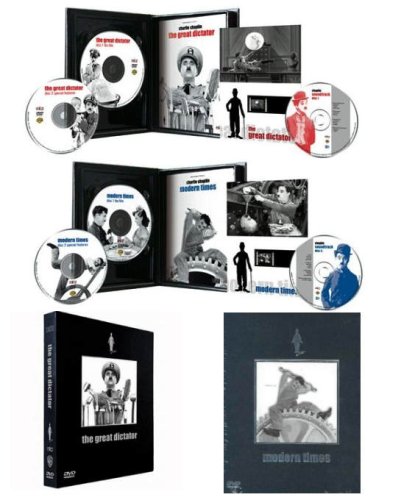 {Two (2) Charlie Chaplin Limited Edition Collector's Box Sets from the Chaplin Family Collection} The Great Dictator / Modern Times [DVD] (1937-1940)