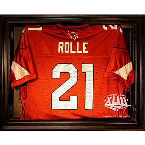 Caseworks Arizona Cardinals Super Bowl XLIII Black Removable Face Jersey Display Case