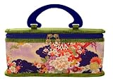 Cris Notti Green Kimono Medium Toiletry Case