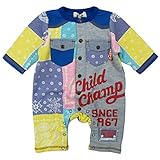 【H28年春物】 CHILD CHAMP(チャイルド チャンプ) ガーゼ裏毛バンダナ柄カバーオール 80cm/NB NO.C-86261503