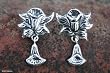 Earrings, 'Silver Daffodils' Earrings, 'Silver Daffodils'