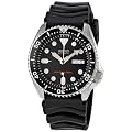 Seiko Men's SKX007K Rubber Automatic Watch with Black Dial