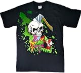 FEA Men's Insane Clown Posse Hatchet Skull Mens Tee,Black,Medium