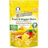 Gerber Graduates Fruit and Veggie Melts, Truly Tropical Blend, 1 Ounce (Pack of 7)
