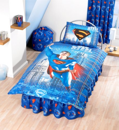 Childrens Toyshop  Kitchen & Housewares : Zap Superman The Movie Single Duvet Set