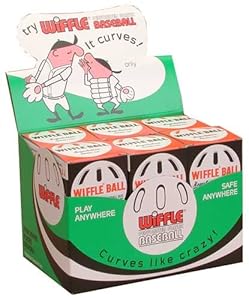 Wiffle 9 Inch Circumference Baseballs in Counter-top Display - One Dozen