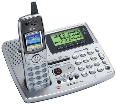 AT&T EP5995 - 5.8GHz Expandable Cordless Answering System with Dial-In-Base Speakerphone