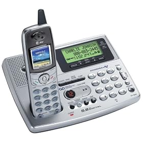 AT&T EP5995 - 5.8GHz Expandable Cordless Answering System with Dial-In-Base Speakerphone by VTech