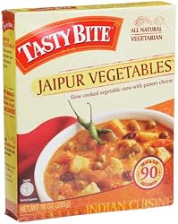 Tasty Bite Jaipur Vegetables Entree, Heat & Eat, 10-Ounce Boxes (Pack of 12)