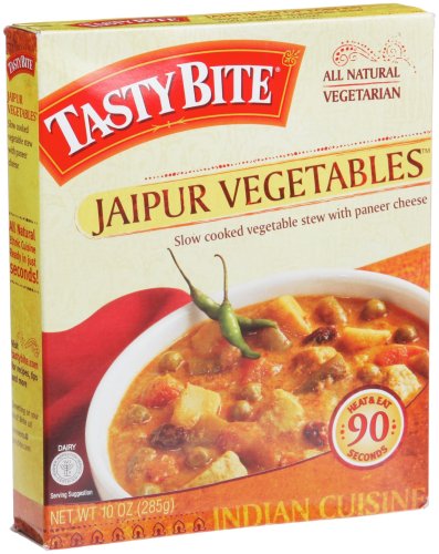 Tasty Bite Jaipur Vegetables Entree, Heat & Eat, 10-Ounce Boxes (Pack of 12)