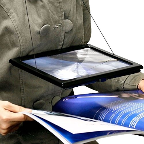 iXium Hands Free Magnifying Glass With Light & Neck Cord LED