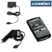 Black Rubber Silicone Skin Cover Case + Rapid Car Charger + Home Travel Charger for AT&T Samsung i907 Epix Smartphone