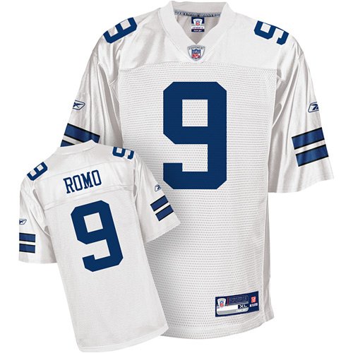 Buy Reebok Dallas Cowboys Tony Romo Replica White Jersey by Reebok