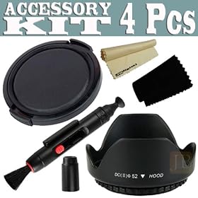 52mm Bundle Hard Lens Set for Canon EF 50mm f 1.8 II Lens (with EOS 50D, 7D, Rebel XSi,... by JB DIGITAL