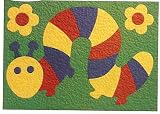 Lauri Early Learning Textured Crepe Rubber Puzzle - 22 Pcs CATERPILLAR