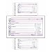 Adams Service Call Book, 5.25 x 11 Inch, Spiral Binding, 2-Part, Carbonless, 4 Messages per Page, 200 Sets, White and Canary (SC1155)
