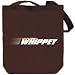 Canvas Tote Bag Brown  FASTER THAN A Whippet  Dogs