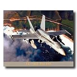 FA-18A Hornet Military Fighter Jet Aircraft Airplane Aviation Wall Picture 16x20 Art Print