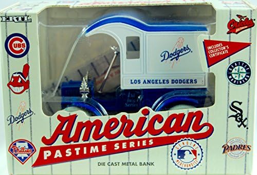 1993 - Ertl Compsny Inc - American Pastime Series - Los Angeles Dodgers Die Cast Metal Bank - 1st in Series - National League - Collector Certificate - OOP / MIB - New - Rare - Collectible