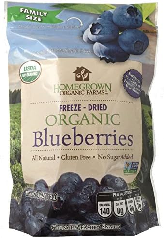 Homegrown Organic Farms Freeze-Dried Organic Blueberries (4-oz bag)
