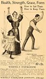 1899 Ad Whitely Exerciser Gymnastics Fitness Equipment - Original Print Ad