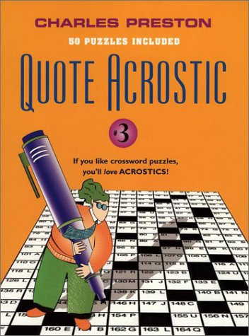 : Quote Acrostic Volume 3 (Quote Acrostic)