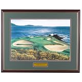 Golf, Gifts, and Gallery R1005F Pebble Beach #7 Framed Art by 