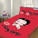 Betty Boop Kiss Red Double Duvet Cover & 2 Pillowcase Set