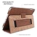 Snugg iPad Mini 5 (2019) & iPad Mini 4 (2015) Leather Case, Flip Stand Cover - Distressed Brown