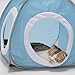 Kitty Cozy Tent with Crinkle Pad (Baby blue) cat bed