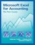 Microsoft Excel for Accounting: The First Course