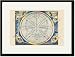 Black Framed/Matted Print 17x23, Theoria Trium Superiorum Planetarum