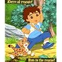 Go Diego Go! The Rescuer Fleece Throw Blanket Forest 50" X 60"