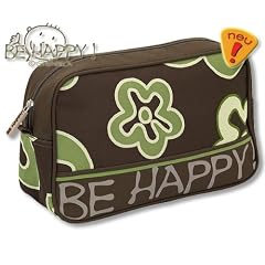 BE HAPPY BY STEINBECK KULTURTASCHE BLUMEN GR�N 89511-7 WASCHTASCHE KULTURBEUTEL HYGIENETASCHE FRIEDRICH LEDERWAREN