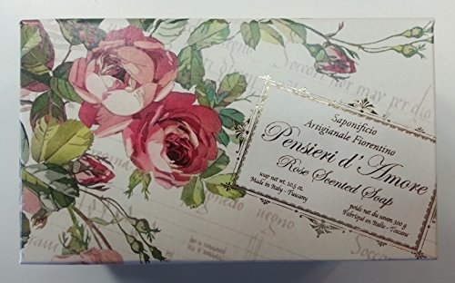 Rose Scented Soap by Saponificio Argianale Fiorentino - Made in Italy (Tuscany) - 10.5oz