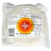 Ener-G Foods 6-Inch Rice Pizza Shells, 8.89-Ounce Packages (Pack of 5)