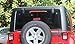 Hooke Road Red Rear Wiper Cover Trim Compatible with 2007-2018 JK Wrangler & Unlimited - Set