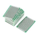 uxcell ユニバーサル基板 ダブルサイドPCB回路基板　汎用プリント基板　4cm x 6cm　20枚セット