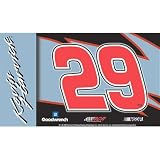 Kevin Harvick #29 Car Flag W/Wall Brackett Set Of 2