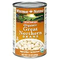 Westbrae Natural Vegetarian Organic Great Northern Beans, 15 Ounce Cans (Pack of 12)