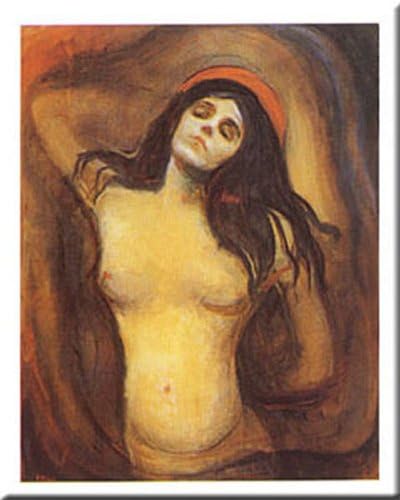 Buyartforless Madonna by Edvard Munch 31x24 Art Print Poster
