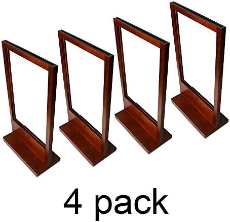 4 Wooden Countertop Retail Sign Holders 18" x 12"