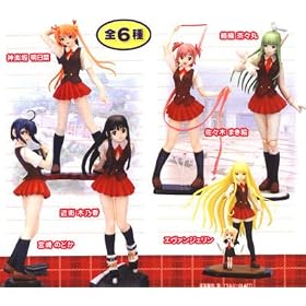 Mahou Sensei Negima: School Girls 6 figures (RARE)