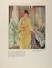 1926 Color Print Pruett Carter Woman Yellow Dress NICE - Original Print